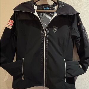 J.Lindeberg Black and Softshell Women’s Jacket